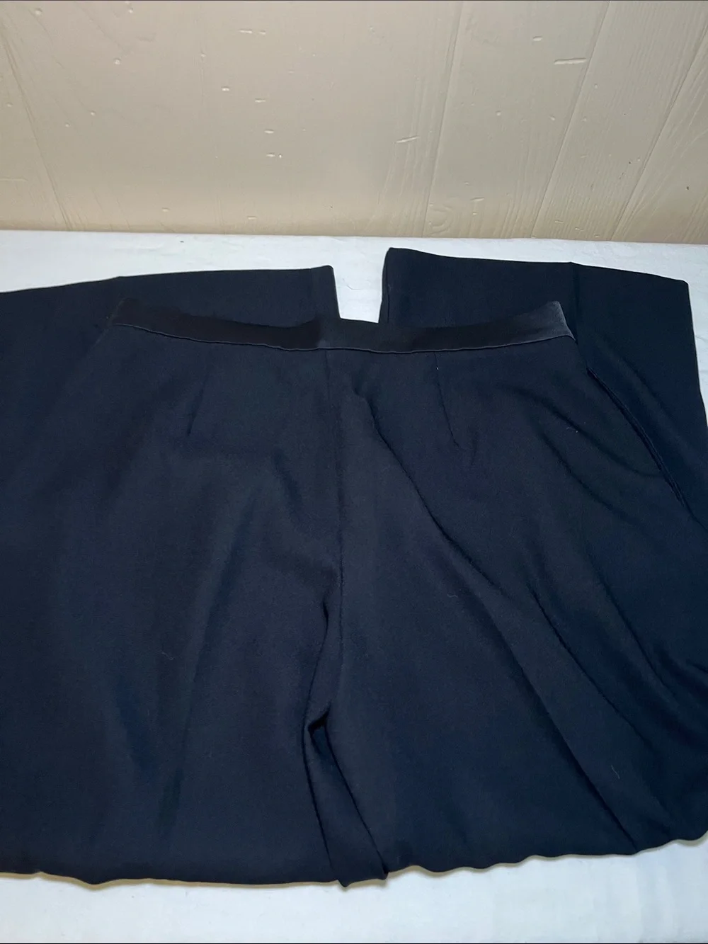 Banana Republic Black Wide Leg Dress Slacks